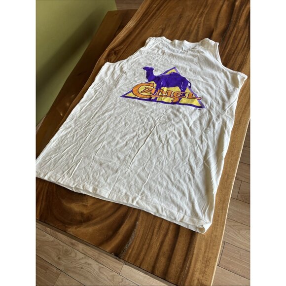 Vintage 1995 Graphic Joe Camel Tank Top Cigarettes Adult XL 100% Cotton USA - Picture 10 of 12